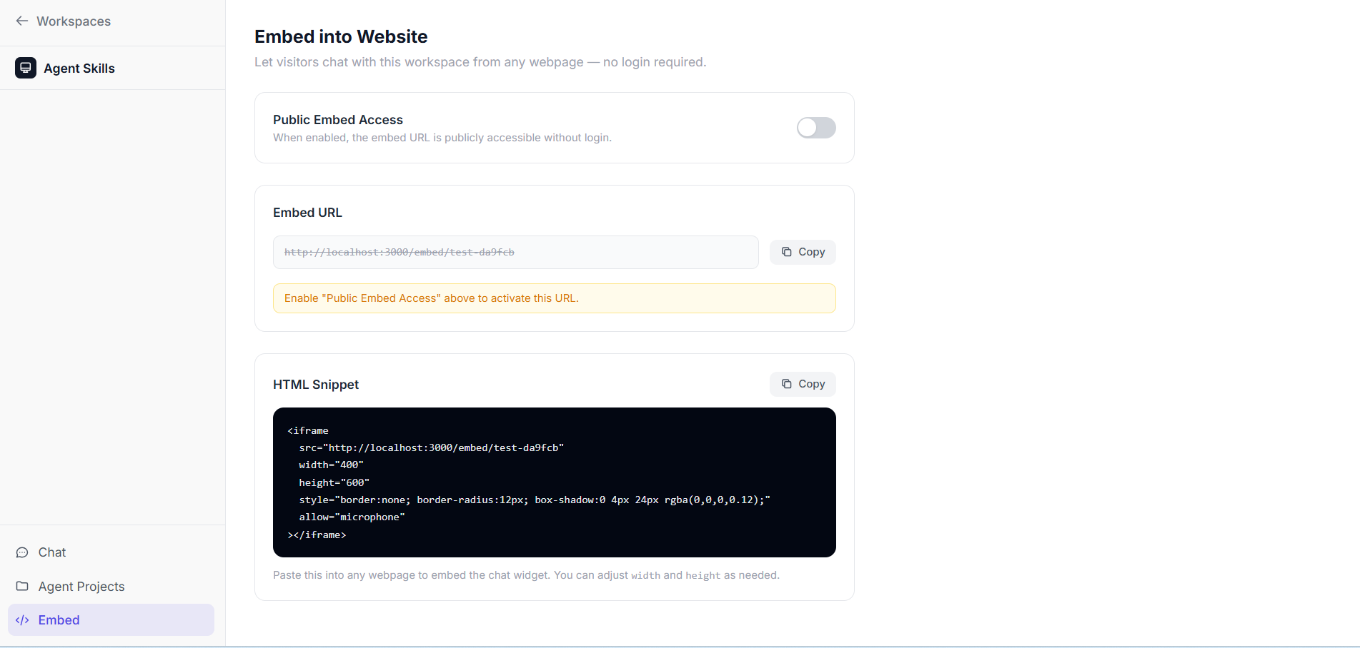 Embed Support Assistant